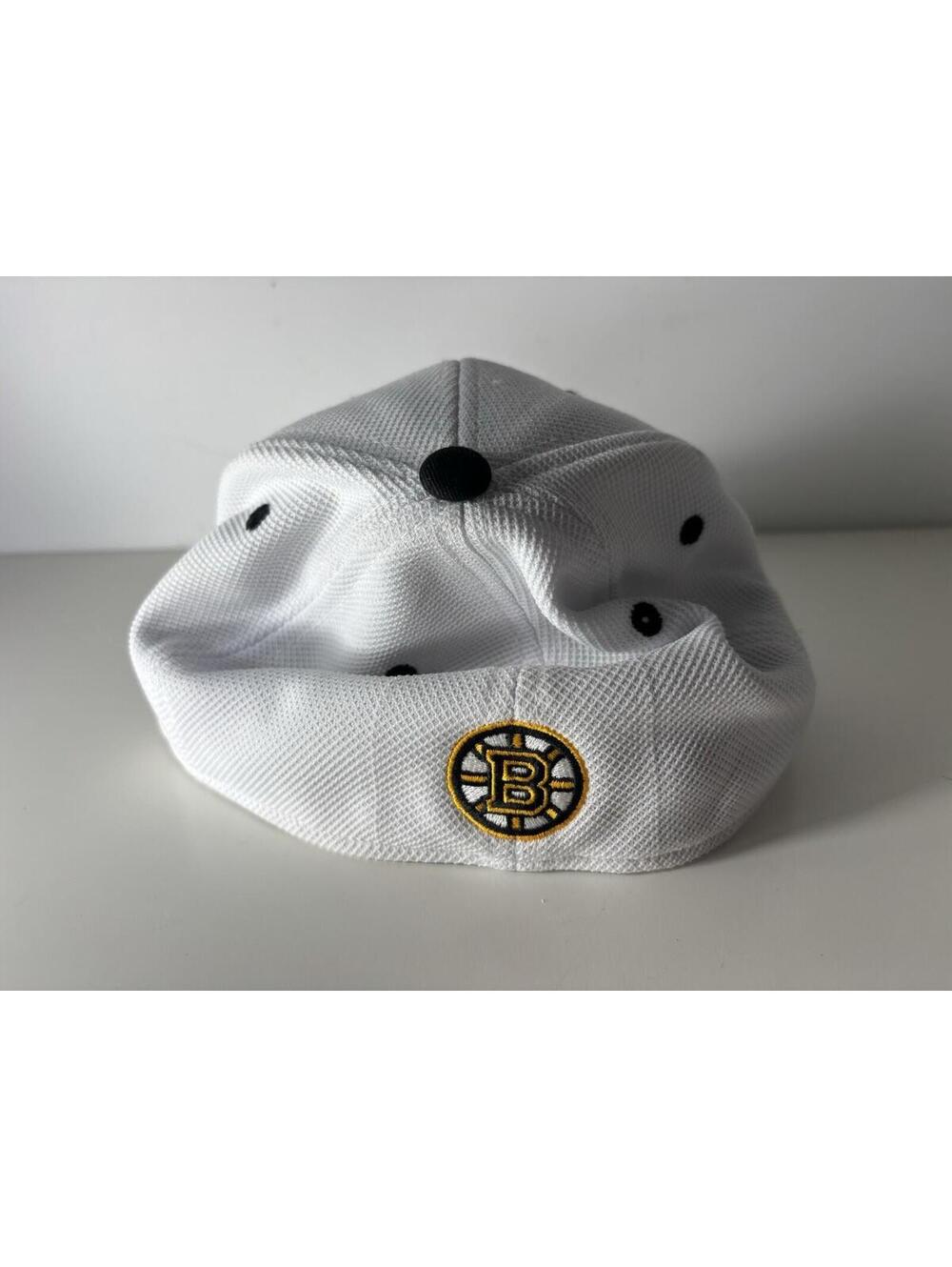 Reebok Face Off Boston Bruins NHL Adjustable Cap Hat White Size S/M - Picture 3 of 6